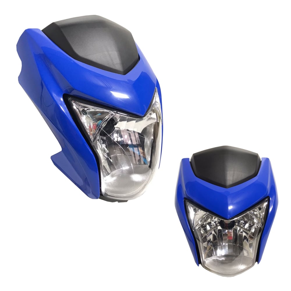 Frente Farol Completo Sem Lampada Honda Nxr 160 Bros 2015 Até 2022 Azul