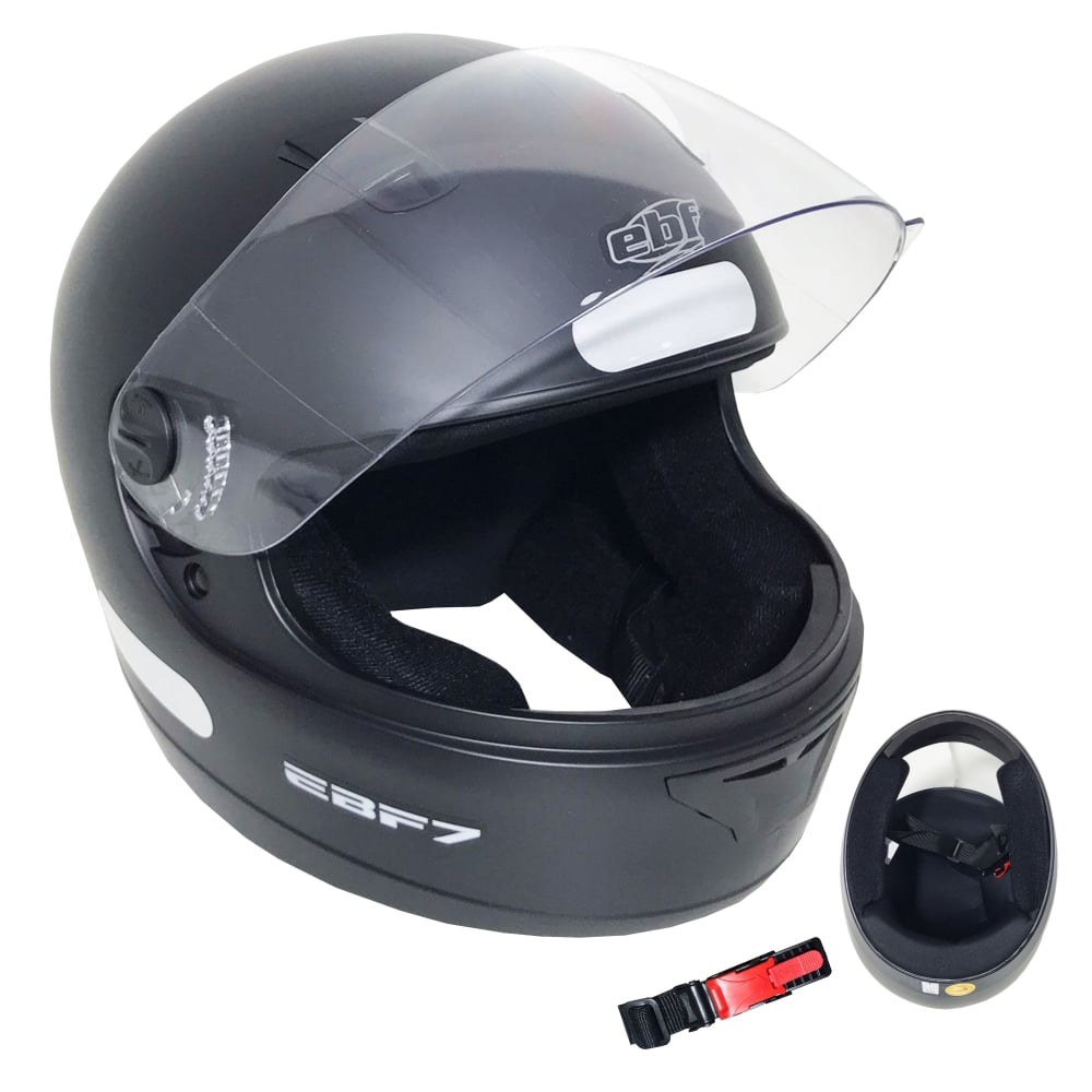 Capacete Ebf 7 Solid Preto Fosco Nº 58