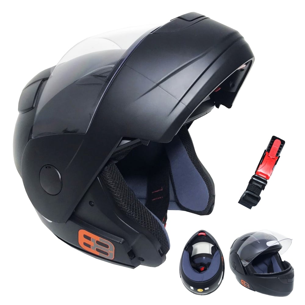 Capacete E08 Solid Preto Fosco Nº 61