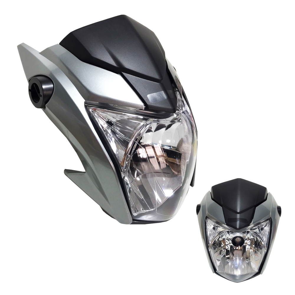 Frente Farol Completo Honda Cg 160 Titan Ex Cinza Metálico 2016 Até 2021