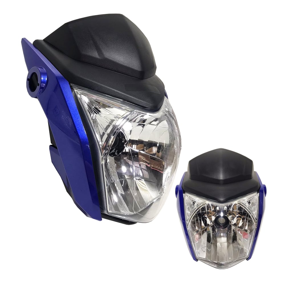 Farol Completo Honda Cg 160 Fan Start Azul