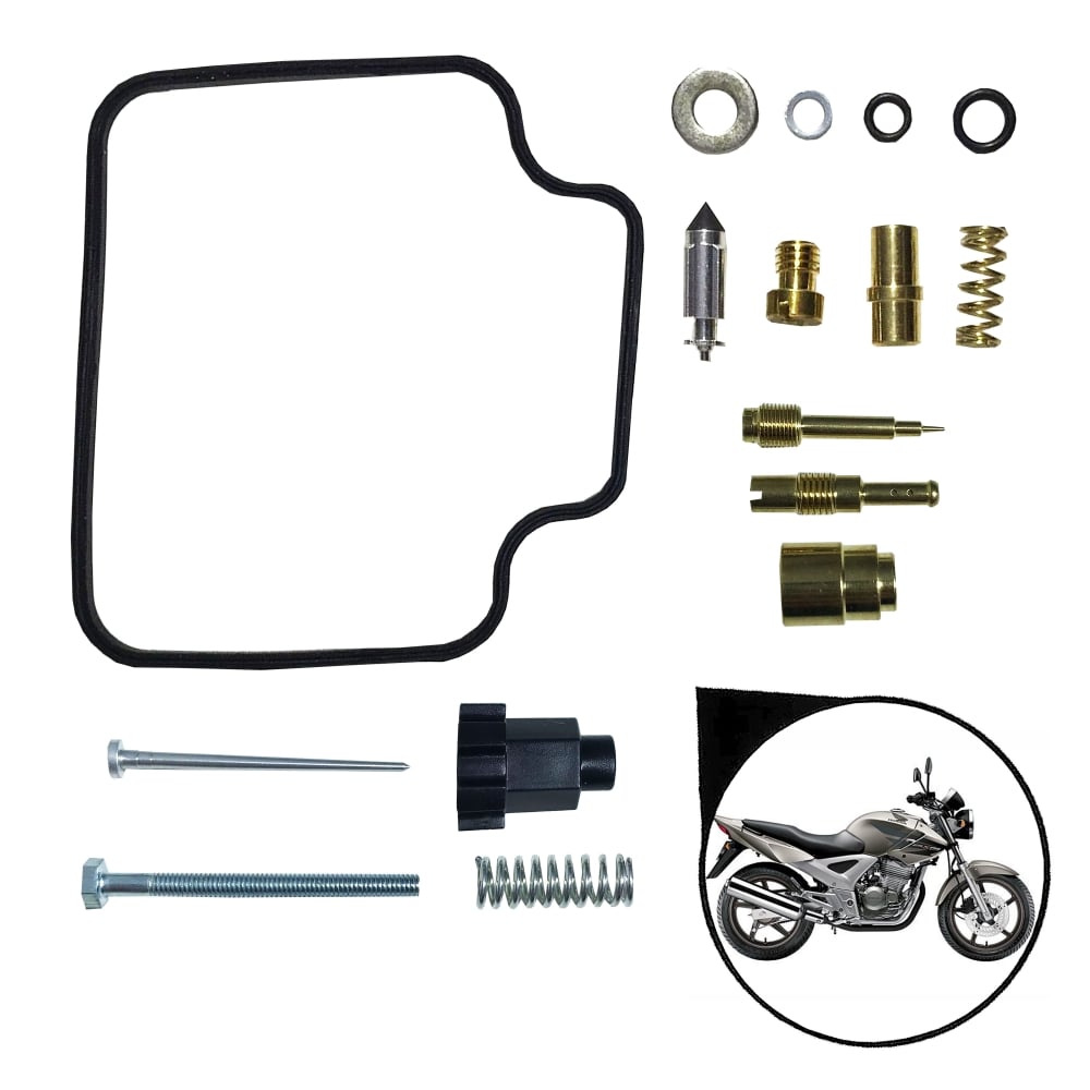 Reparo Carburador Completo Honda Cbx250 Twister Xr 250 Tornado 2001 Até 2008