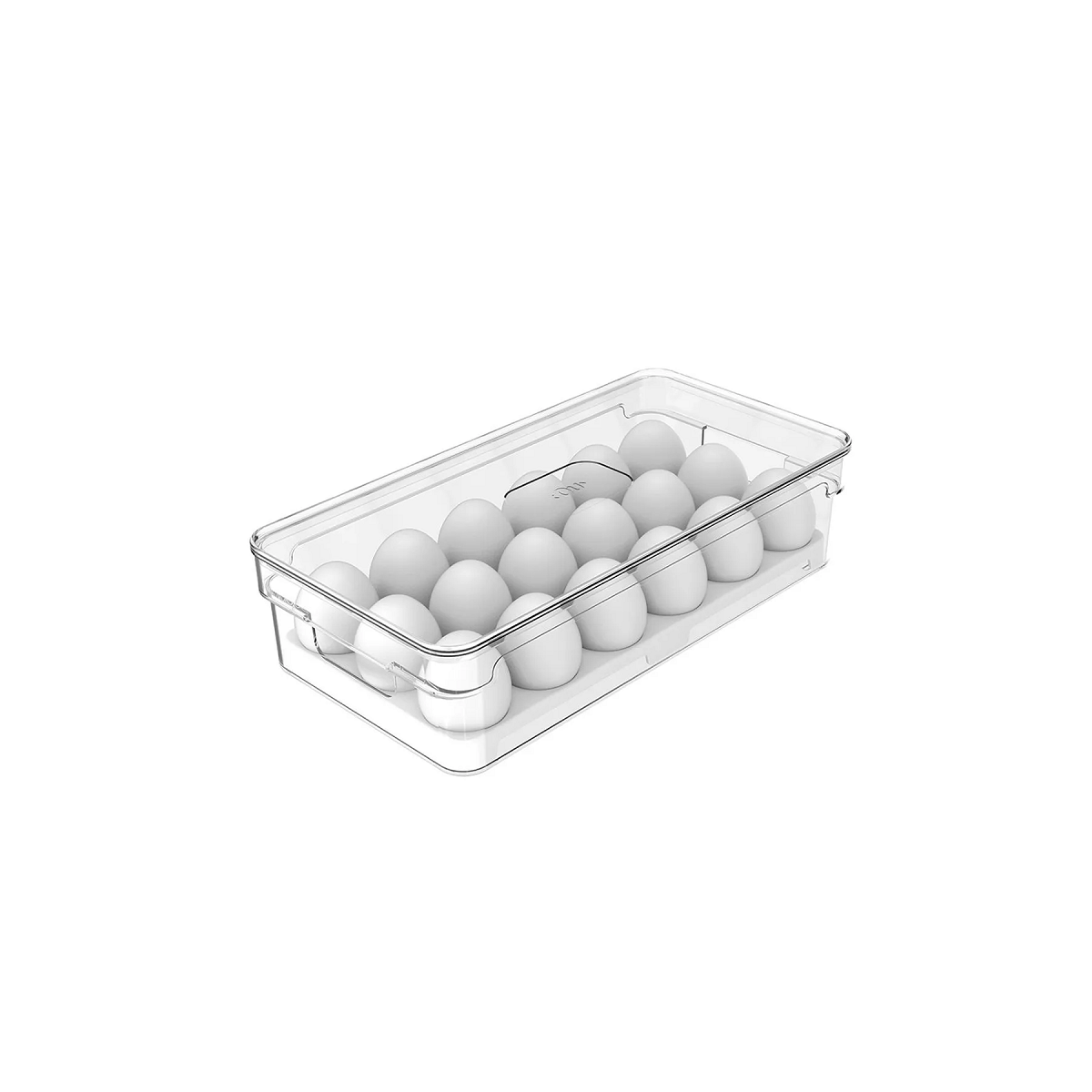 ORGANIZADOR DE OVOS PORTA OVOS CLEAR FRESH NATURAL 18 OVOS OF100 OU 