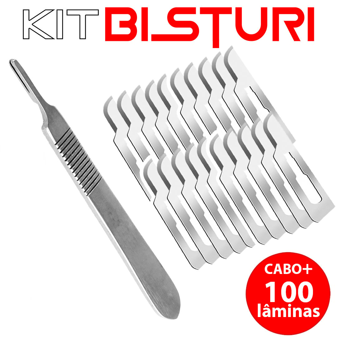 KIT BISTURI N*4 LONGO + 100 L