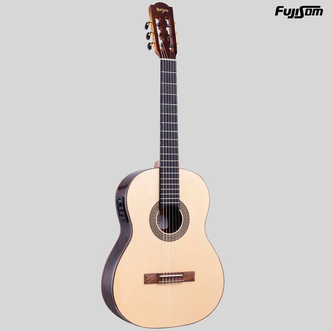 VIOLÃO ROZINI NYLON RX213 ATN NATURAL ELÉTRICO