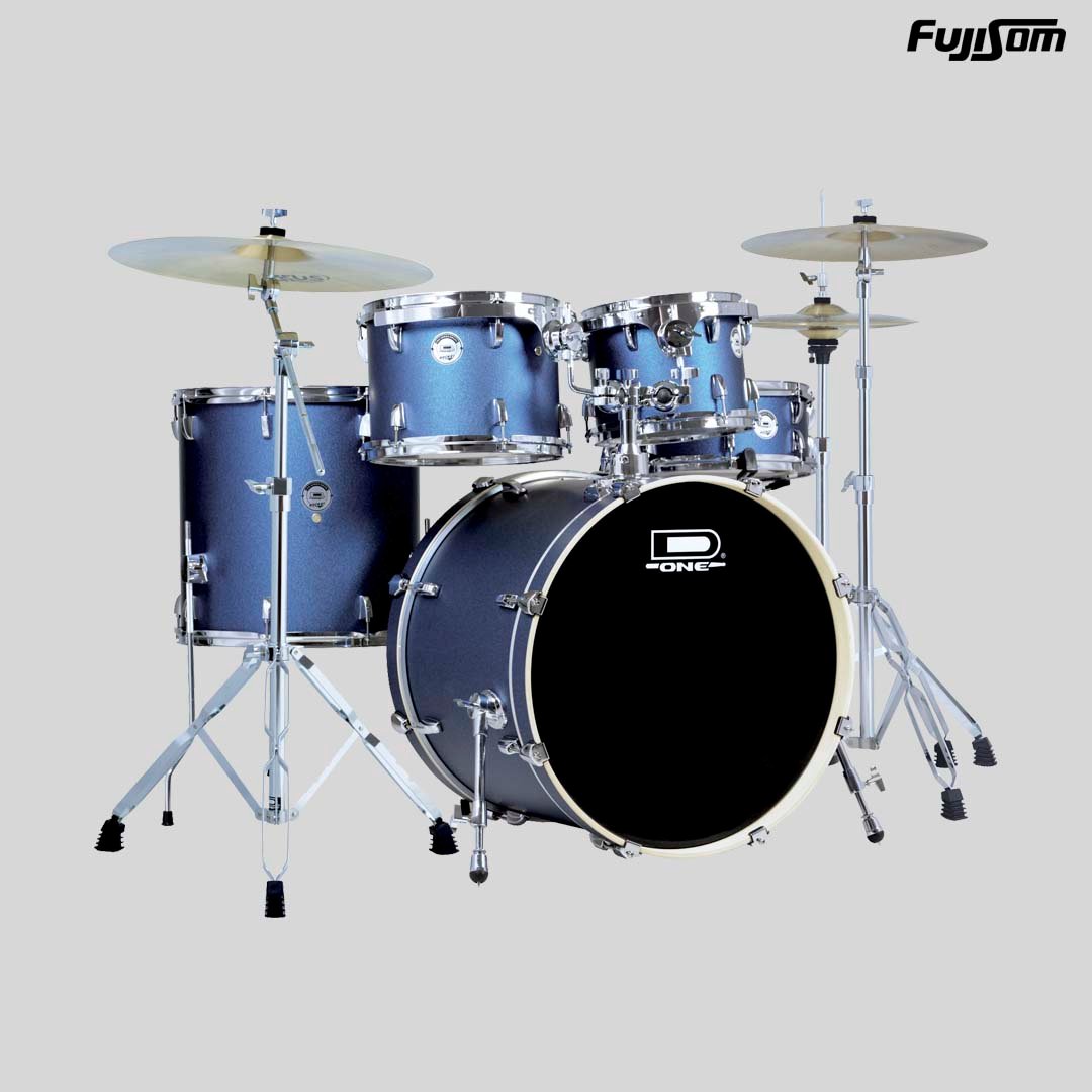 BATERIA D ONE DR22 BLUE SATIN SPARKLE COM FERRAGEM