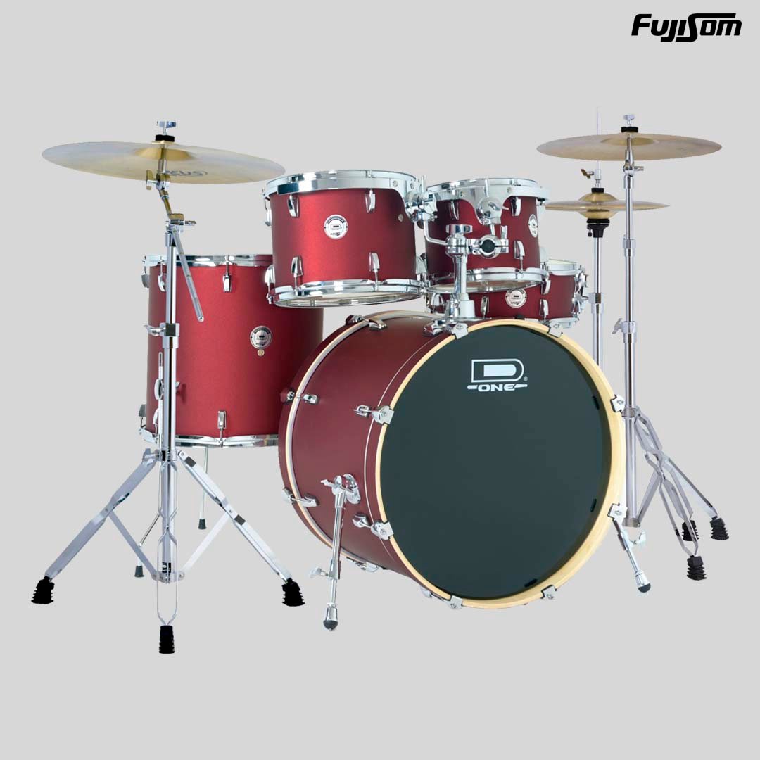 BATERIA D ONE DR22 RSS RED SATIN SPARKLE COM FERRAGEM