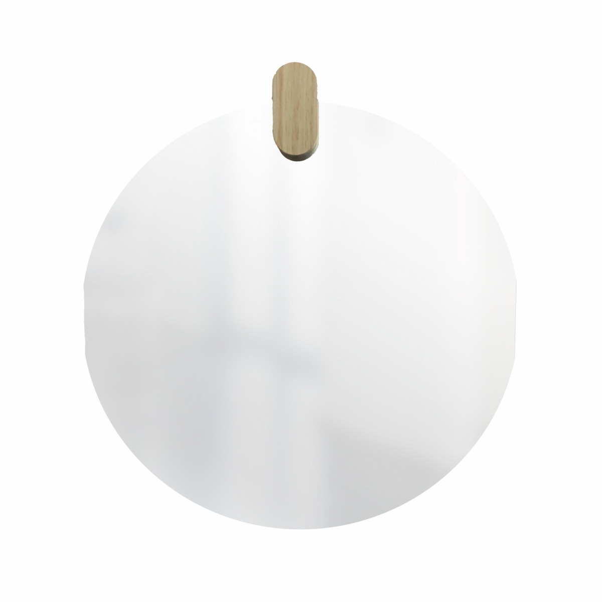 Espelho Decorativo Aplique Oblongo Pinus 40cm Redondo