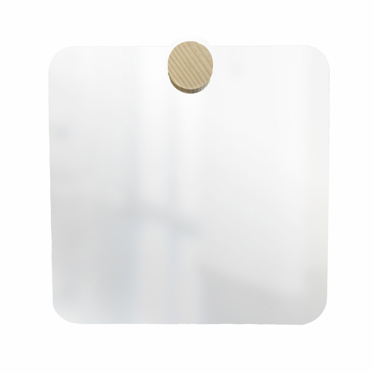 Espelho Decorativo Aplique Redondo Pinus 40x40cm Quadrado