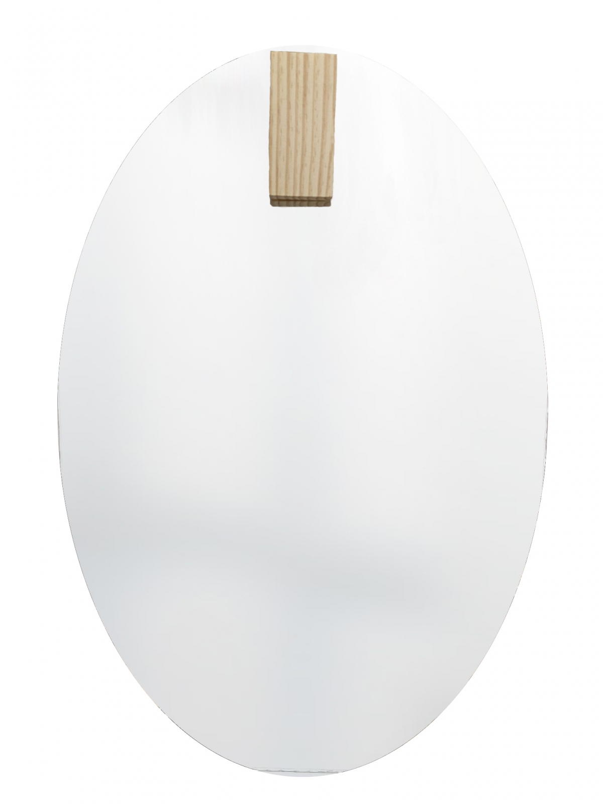 Espelho Decorativo Aplique Retangular Pinus 60x40cm Oval
