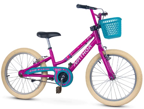 Bicicleta Infantil Aro 20 Nathor Lovely