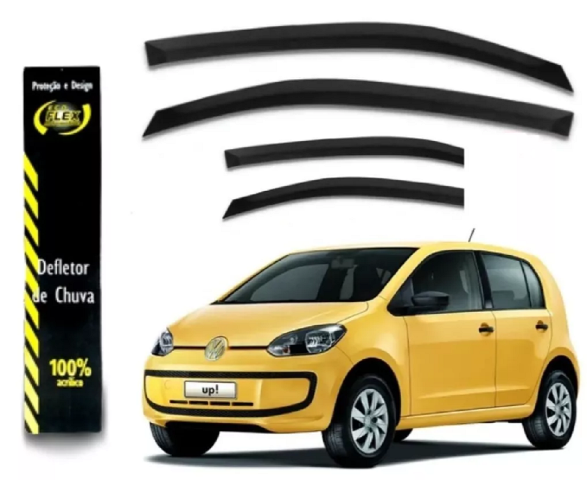 JOGO CALHA VW UP 2014 A 2019 4 PORTAS 100% ACRÍLICA FUMÊ