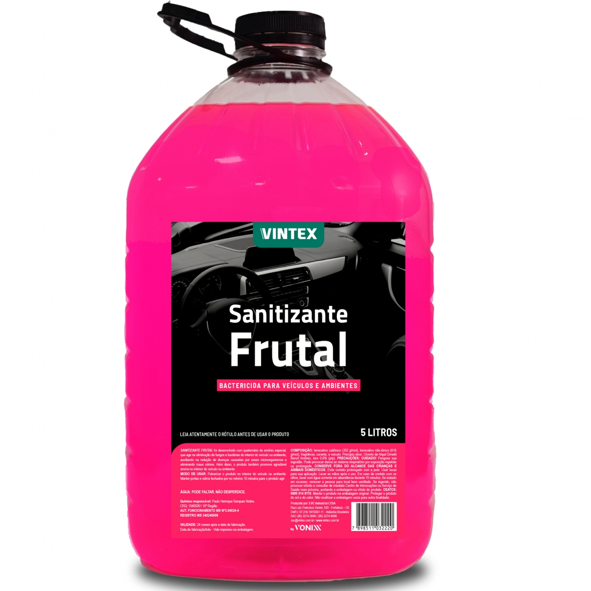 Aromatizante Sanitizante 5 litros - Linha VINTEX