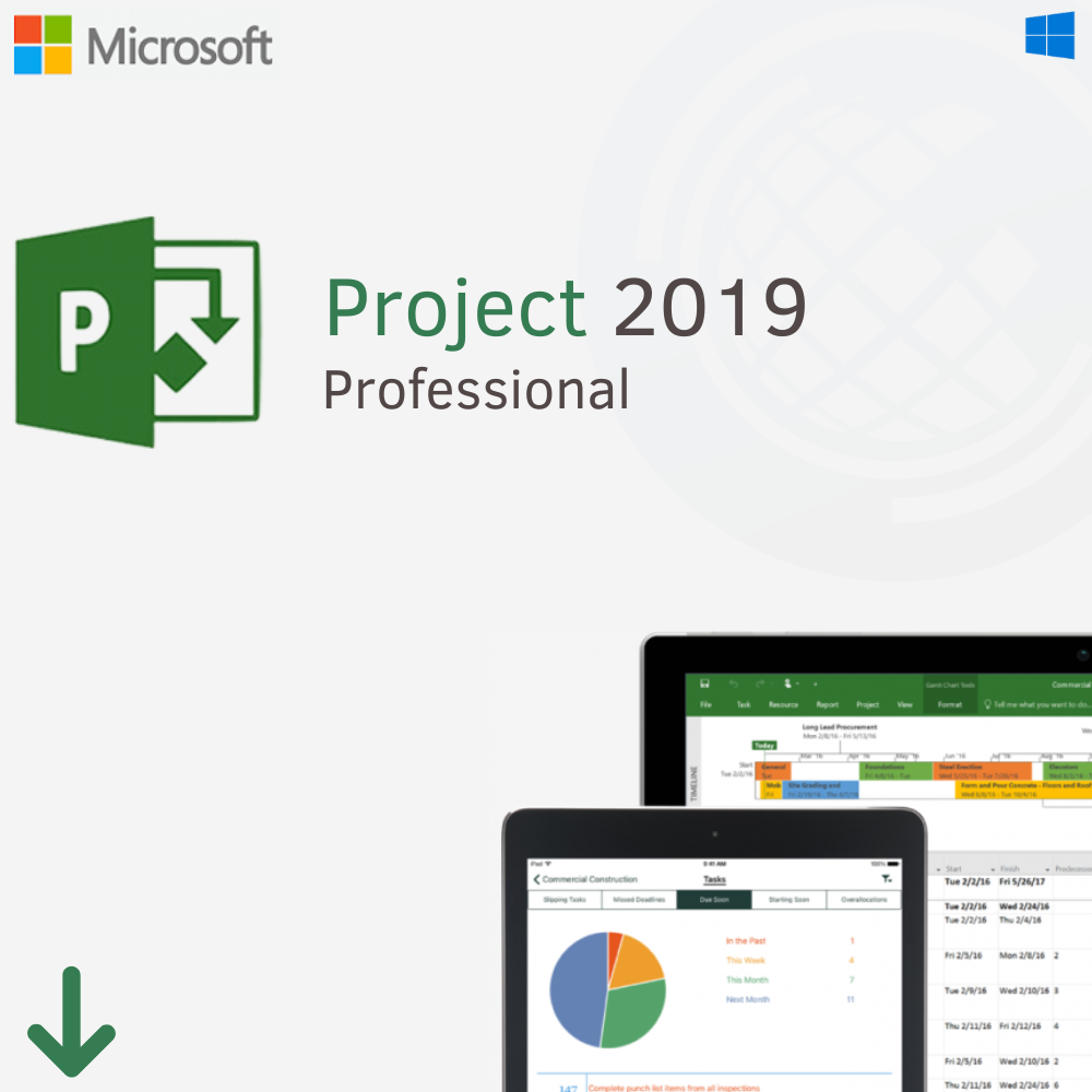 MICROSOFT PROJECT PROFESSIONAL 2019 ESD DIGITAL DOWNLOAD H30-05756