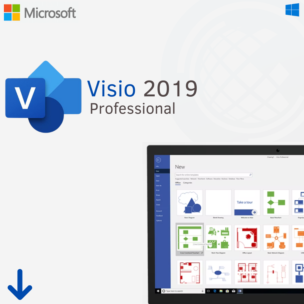 Licença Microsoft Visio 2019 Professional