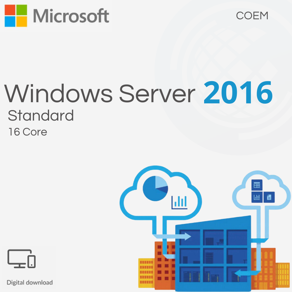 Microsoft Windows Server 2016 Standard 16 Core COEM