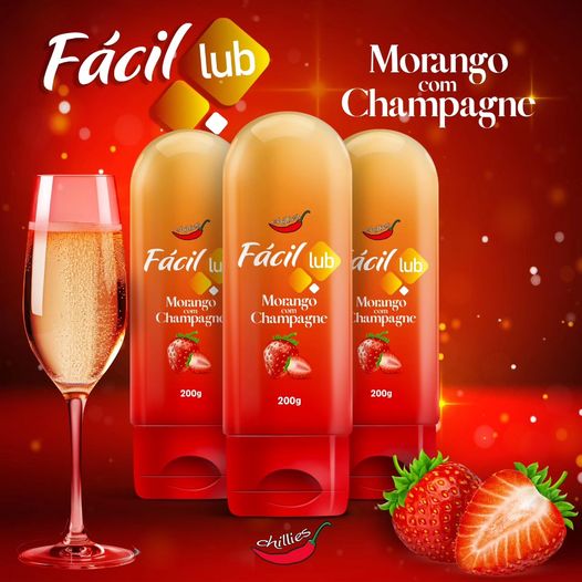 GEL LUBRIFICANTE ÍNTIMO E MASSAGEM 200G FÁCIL LUB BEIJÁVEL CHILLIES