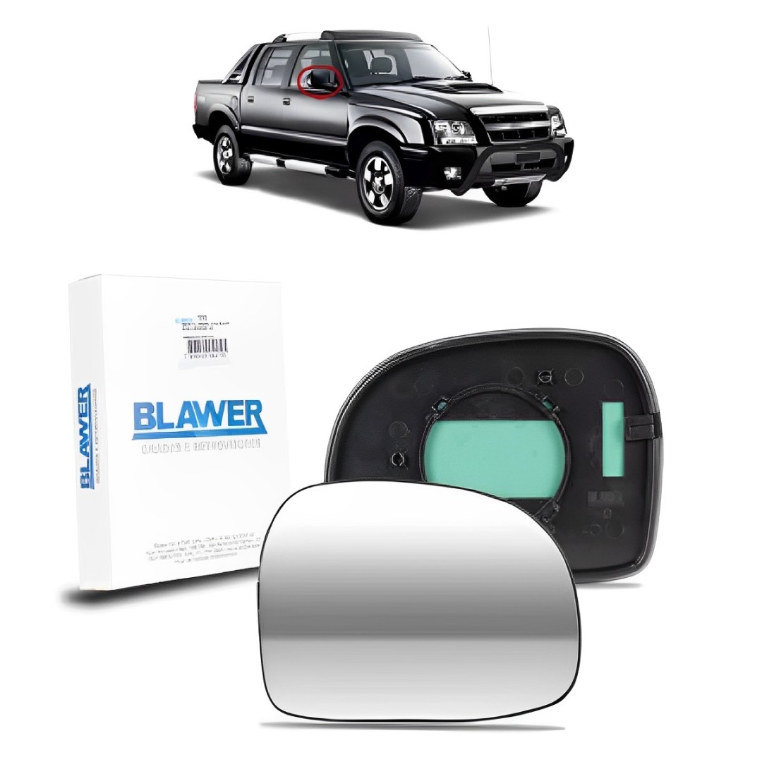 LENTE REFIL RETROVISOR COM BASE S10 97/ SILVERADO 97/