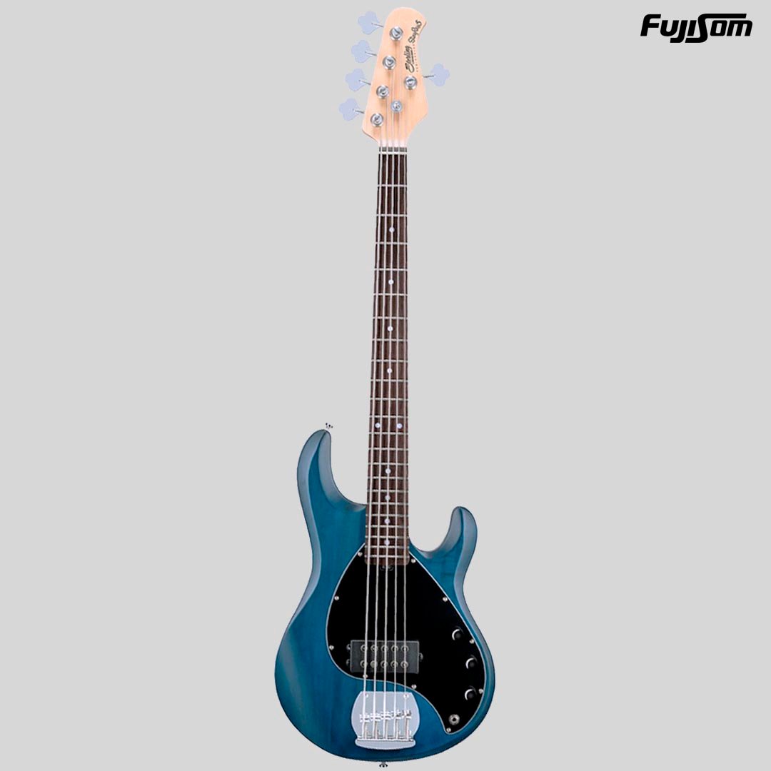 BAIXO STERLING 5 CORDAS RAY-5 TRANS BLUE SATIN