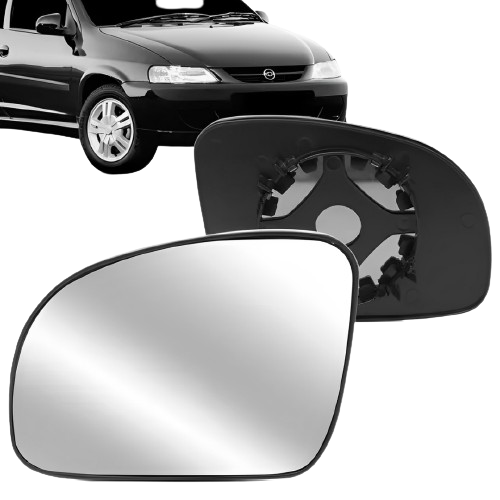 LENTE REFIL RETROVISOR C/BASE CELTA 2001 2002 2003 2004 2005