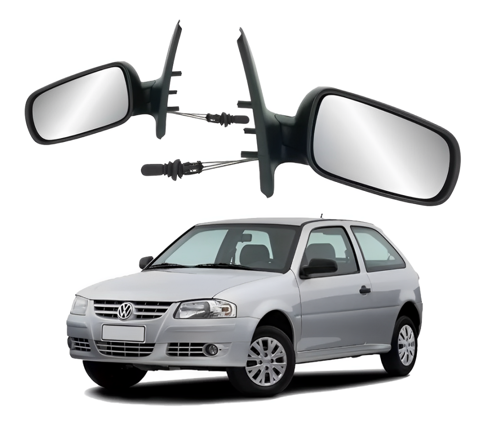 RETROVISOR GOL PARATI G3 G4 2 PORTAS 2000 A 2008 COM CONTROLE