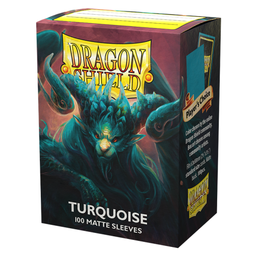 SLEEVES DRAGON SHIELD MTG TURQUESA MATTE 63X88MM C/100