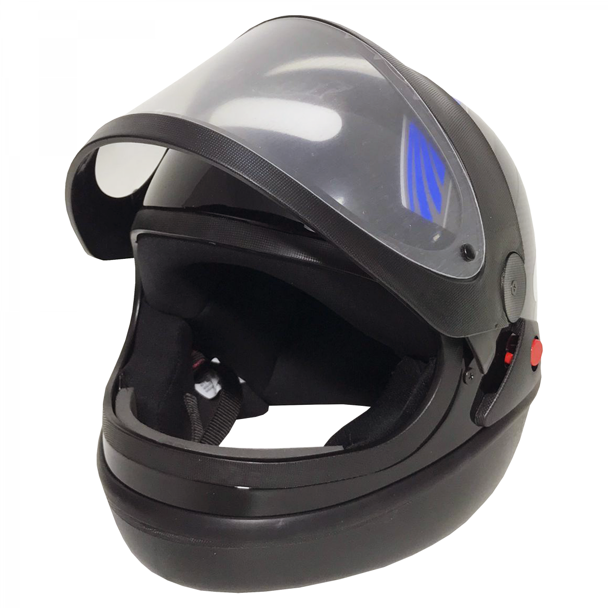 Capacete Automatico Bolt Preto/Azul Nº 58