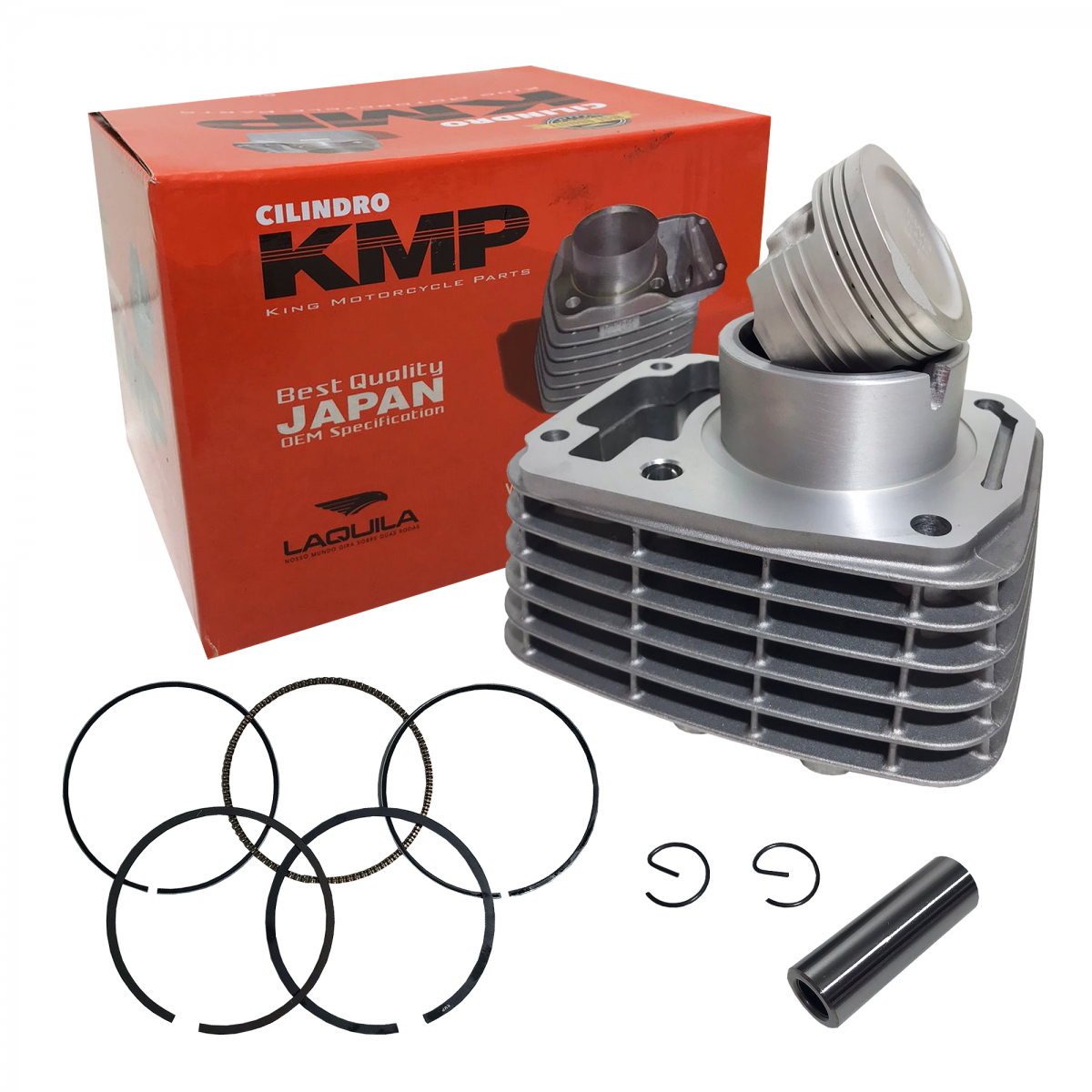 Kit Motor Cilindro Pistao Aneis Cg 125 Fan 2009 Até 2013 KMP