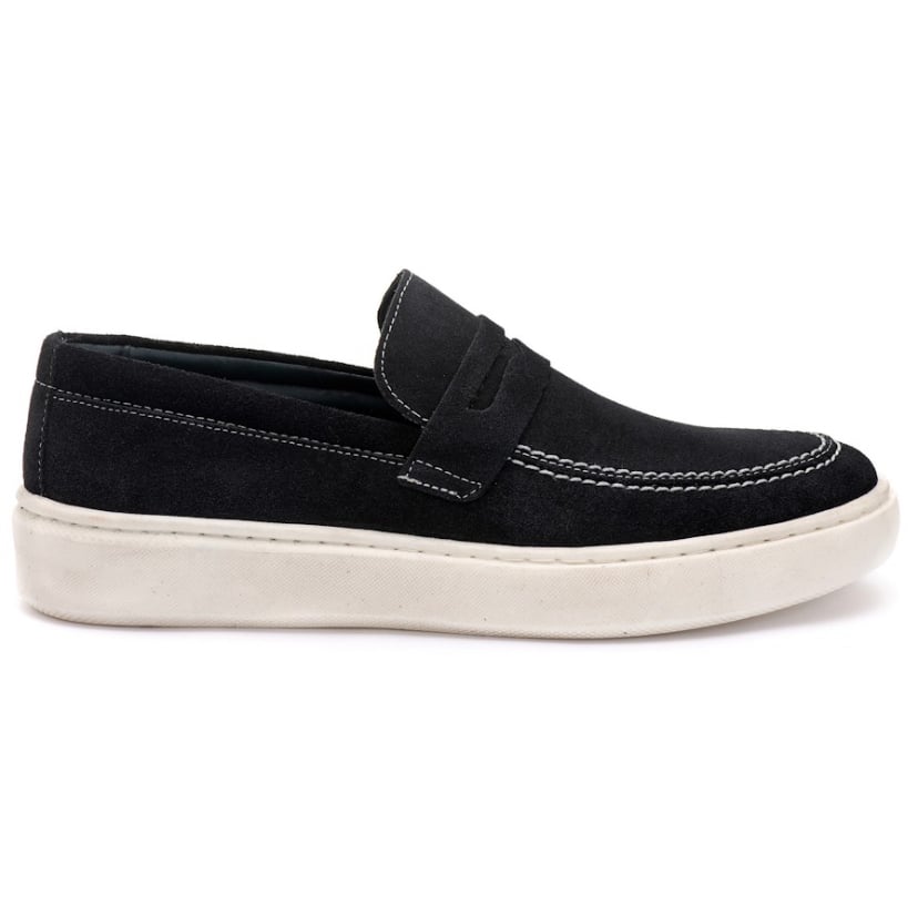 Sport Loafer Dublin Camurça Preta