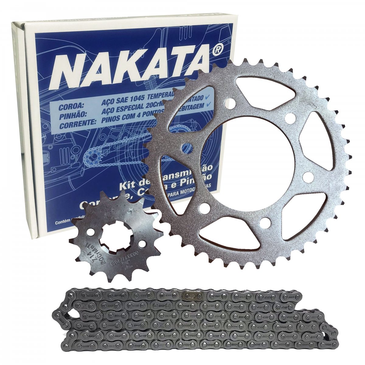 Kit Relação Transmissão Yamaha Fazer 150 Factor 125 150 Nakata