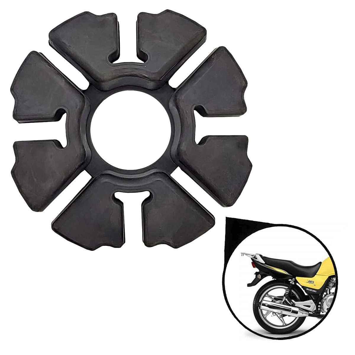 Coxim Borracha Coroa Suzuki EN 125 Yes Intruder 125 Gsr 125 Gsr 150i