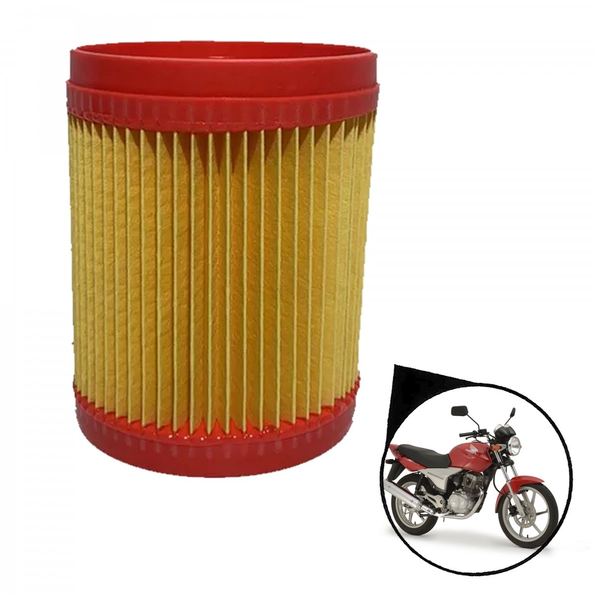 Filtro Ar Honda Cg 150 Titan 2004 Ate 2008