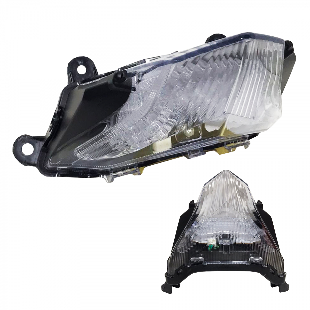 Lanterna Traseira Cristal com Lampada Led Honda Cb 250F Twister 2016 Até 2020