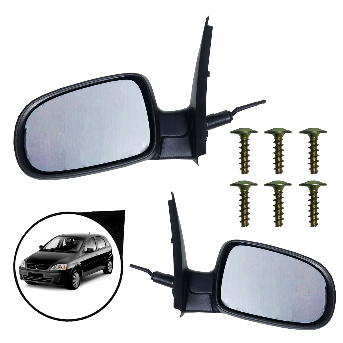 Par Retrovisor Chevrolet Corsa 2/4 Portas e Montana Com Controle