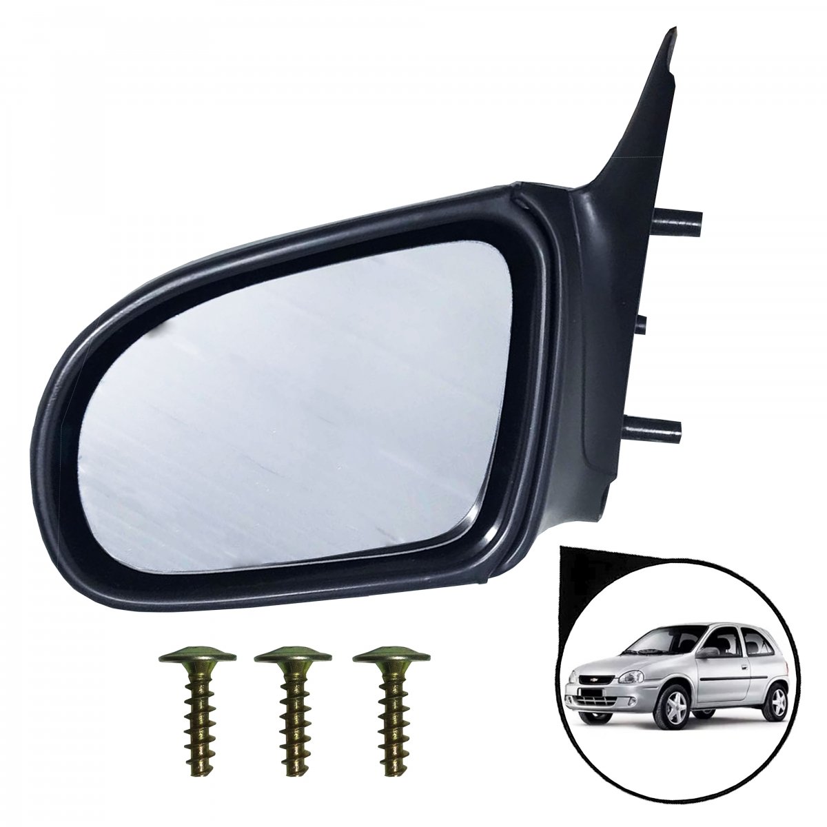 Retrovisor Chevrolet Corsa e Corsa Classic 2/4 Portas (Lado Esquerdo) Motorista Sem Controle