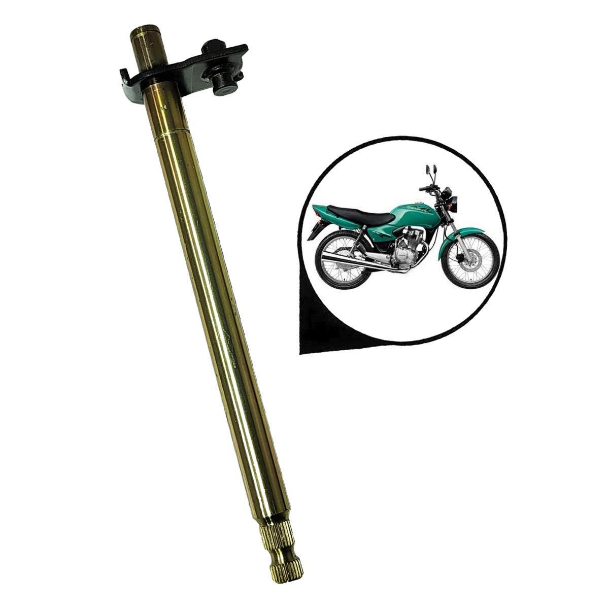 Eixo Pedal Cambio Honda Cg 125 Fan 2000 Até 2008