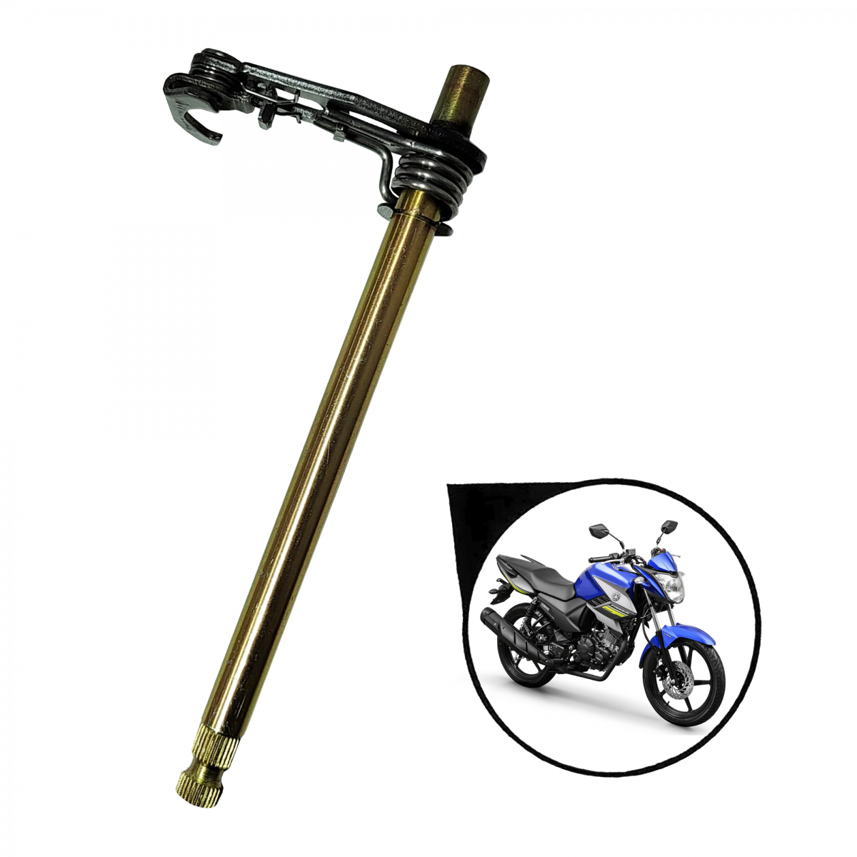 Eixo Seletor Cambio Yamaha Fazer 150 Ybr 125 150 Factor
