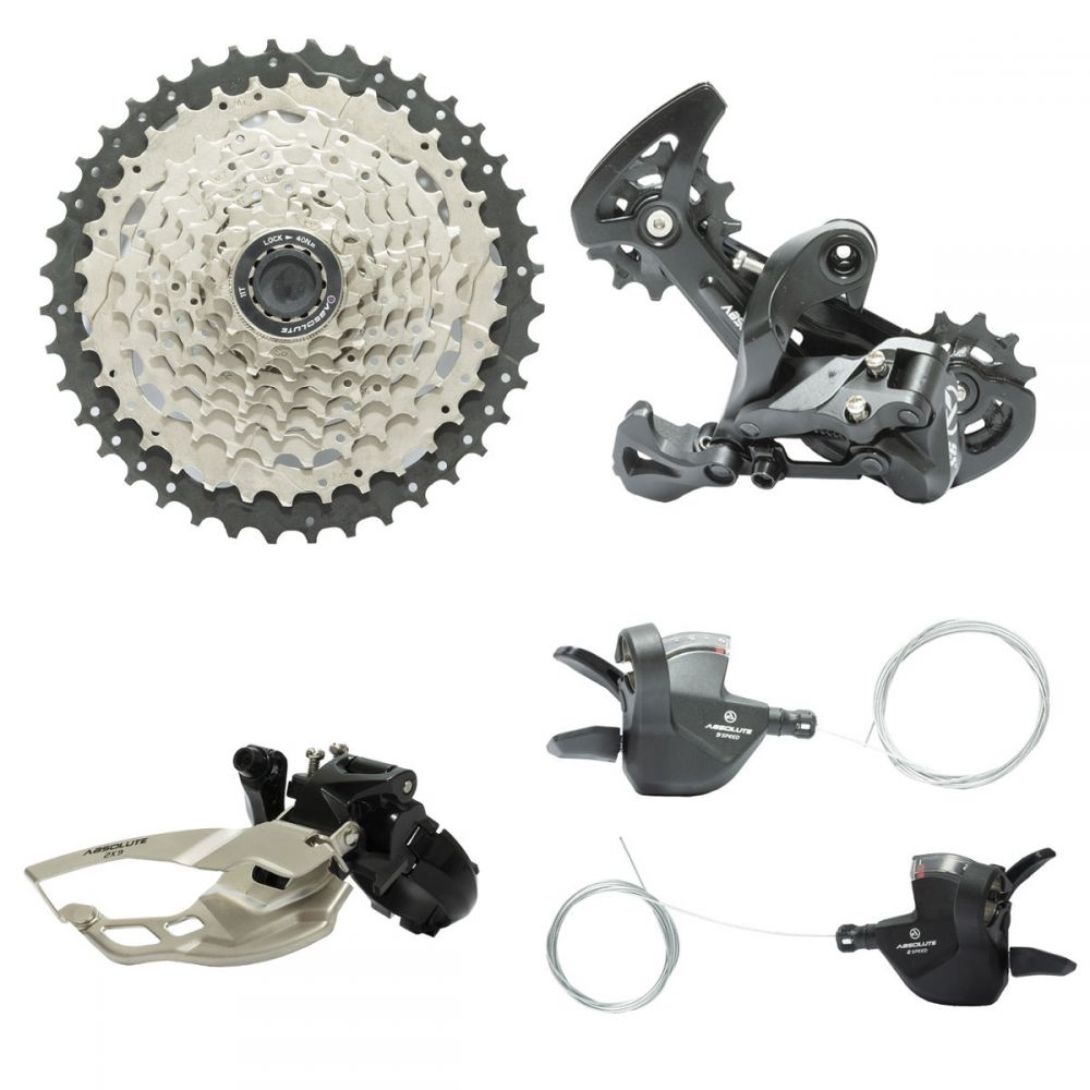 KIT CAMBIO MTB 9X2VL (CAMBIO TRAS.DIANT./ALAV. C/K7-11-40)