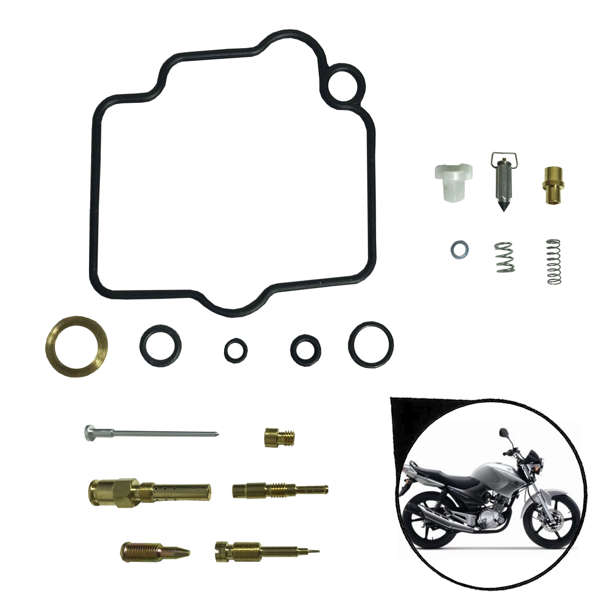 Reparo Carburador Ybr 125 Factor 2009 Até 2015