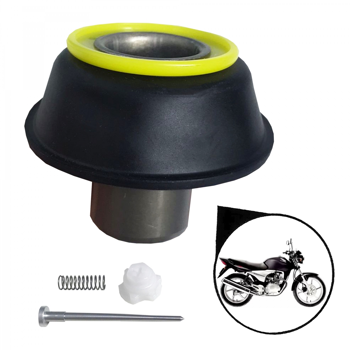 Pistonete Carburador Completo Cg 150 Titan Sport 2005 Até 2008