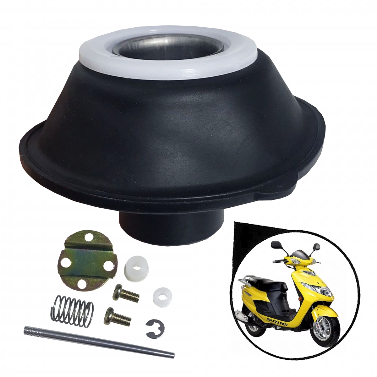 Pistonete Carburador Completo Suzuki Burgman 125 2006 Até 2010