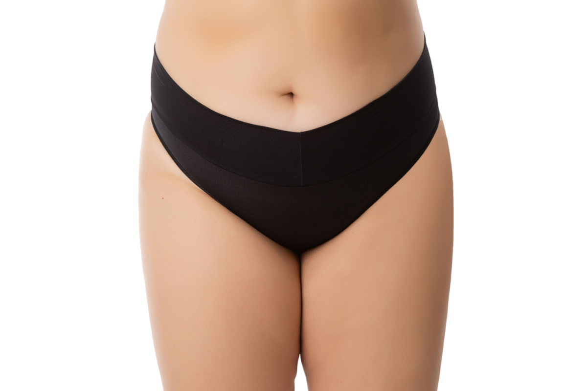 Calcinha Plus Size Cinta Modeladora Cós Alto Fio Dental Duplo Cintura Alta Tanga Conforto Lingerie Feminina