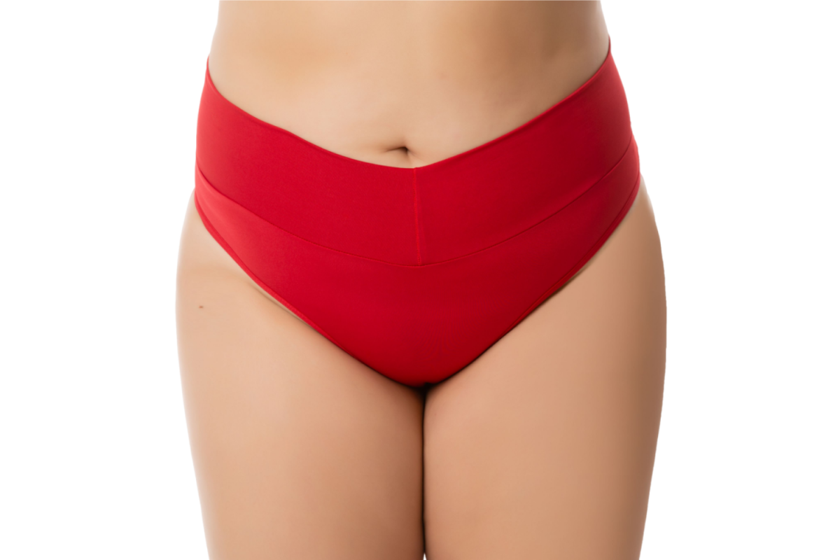 Calcinha Plus Size Cinta Modeladora Cós Alto Fio Dental Duplo Cintura Alta Tanga Conforto Lingerie Feminina