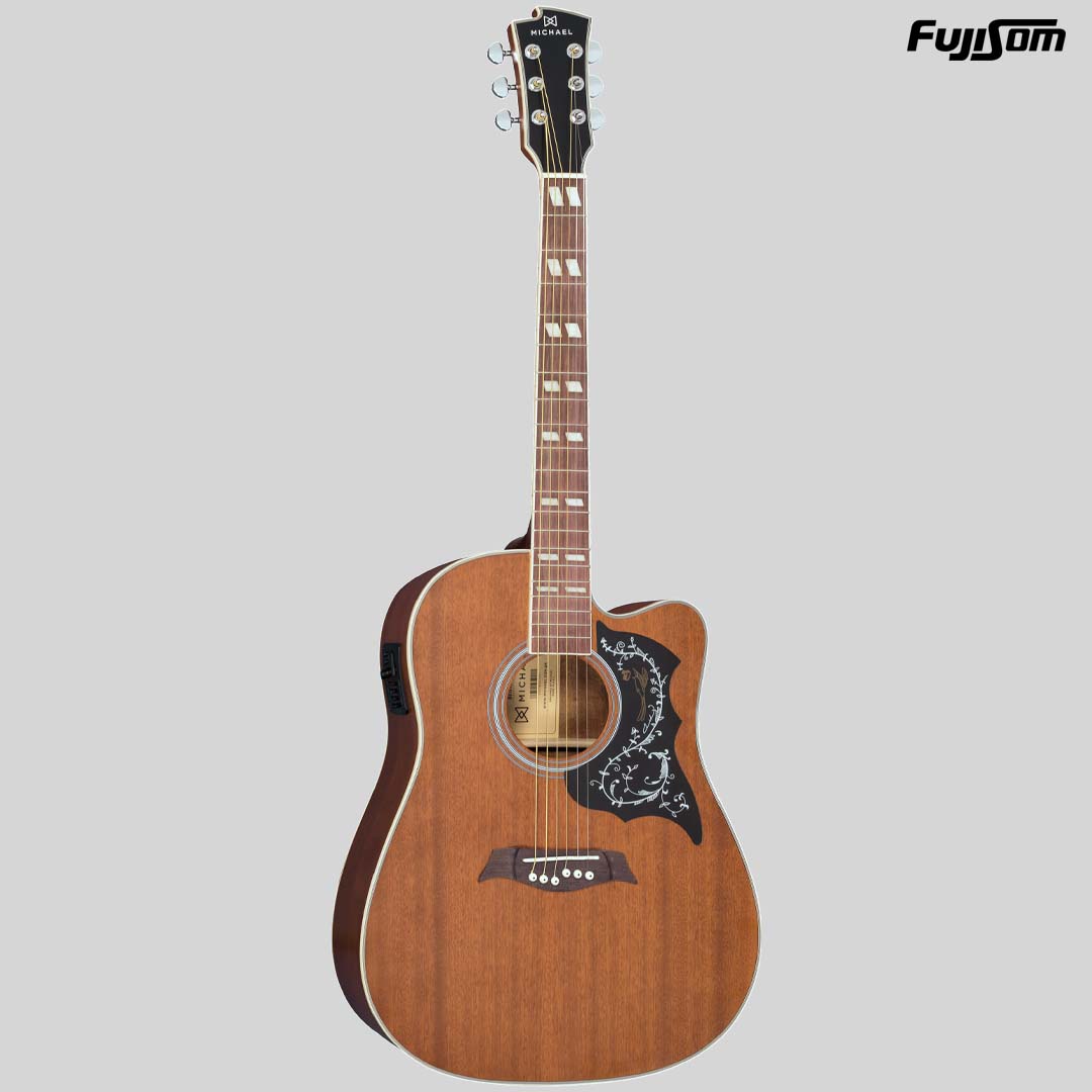 VIOLÃO MICHAEL FOLK GALAXY VM-925 DTC MH MAHOGANY