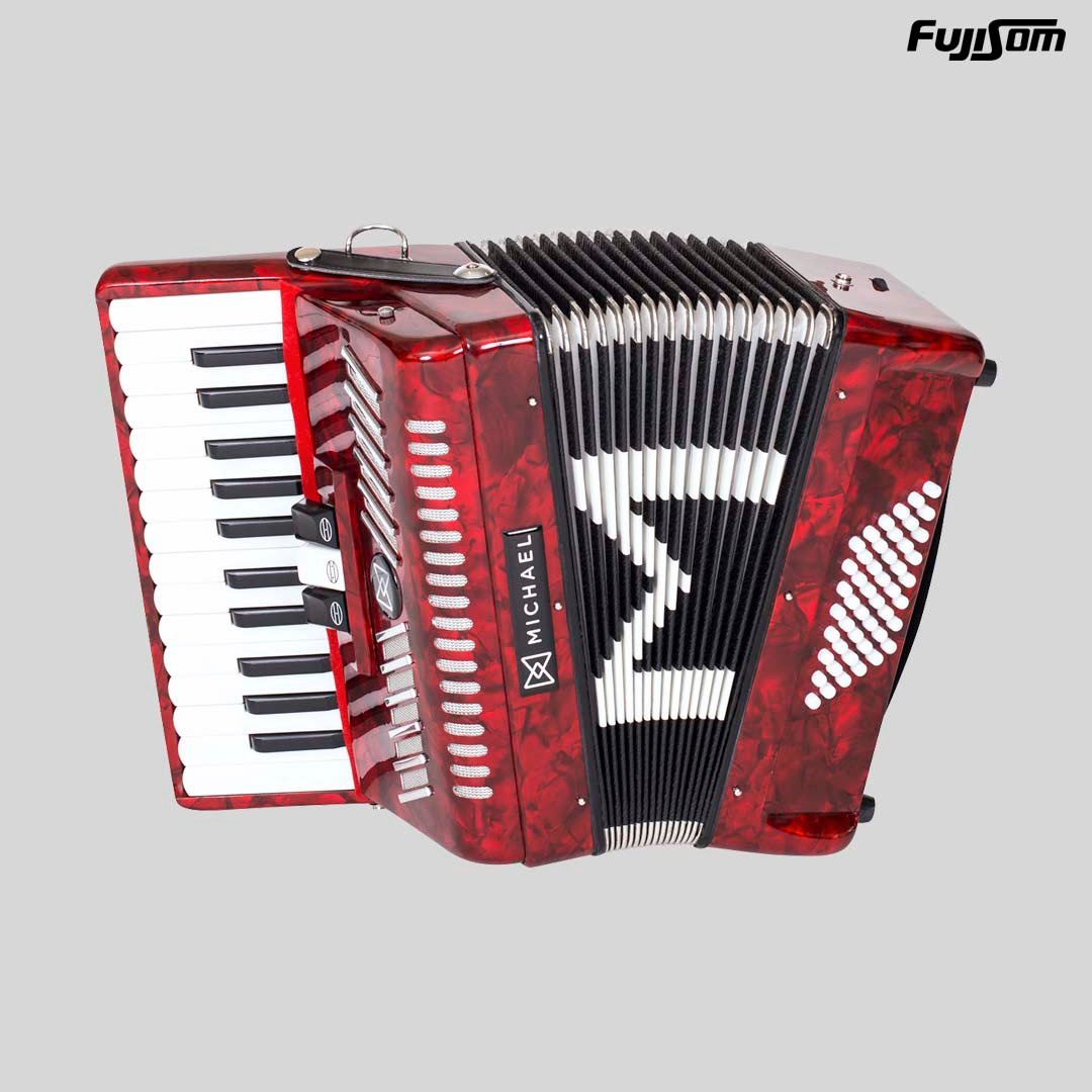 ACORDEON MICHAEL 48BX ACM-4803 PRD VERMELHO