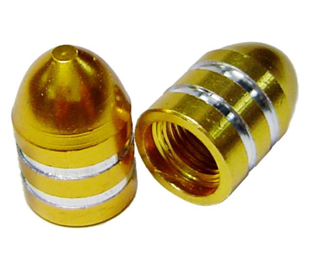 TAMPA VALVULA AL. DOURADO CURTA (10 und.)