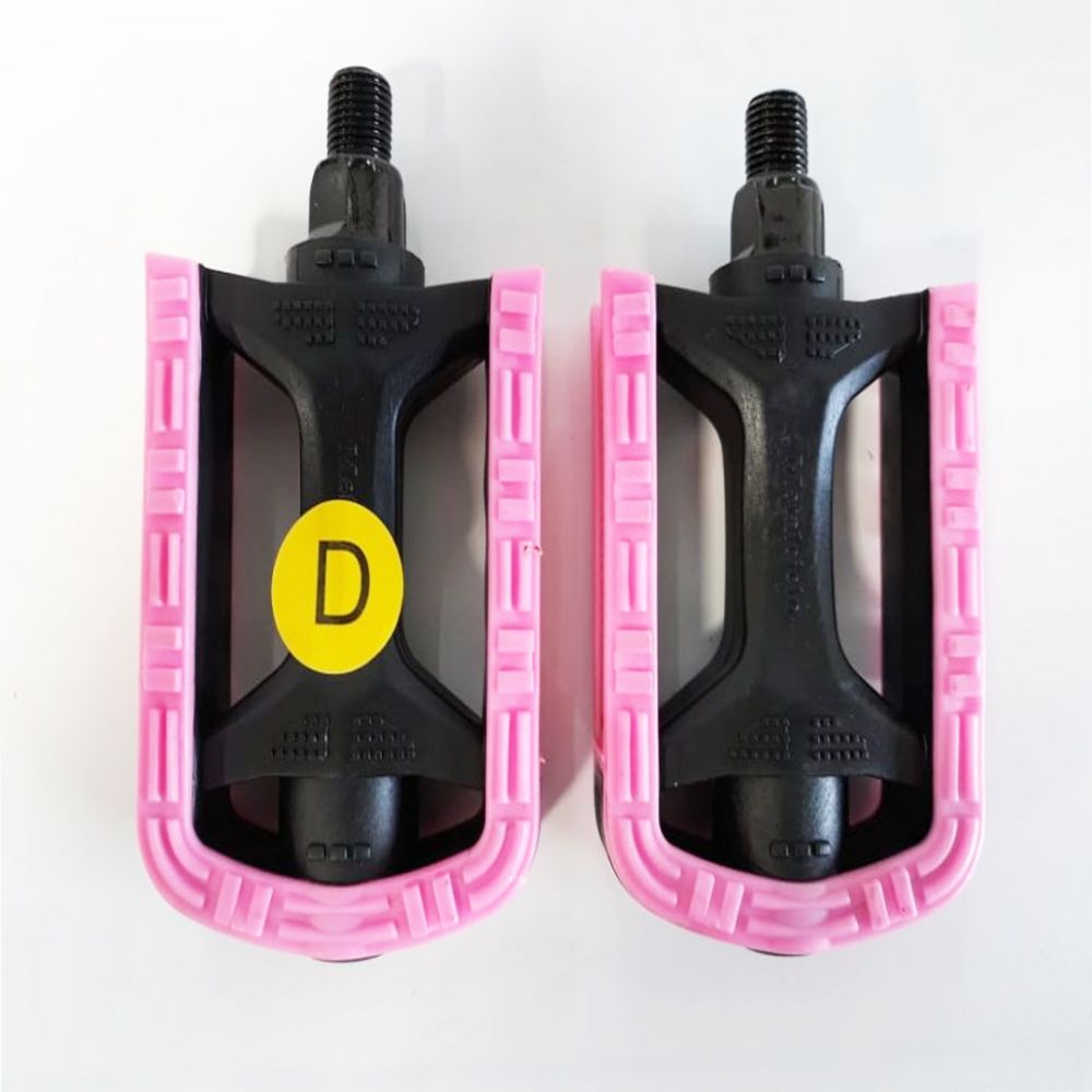 PEDAL BICOLOR INGLES 9/16 PT/ROSA C/REFL