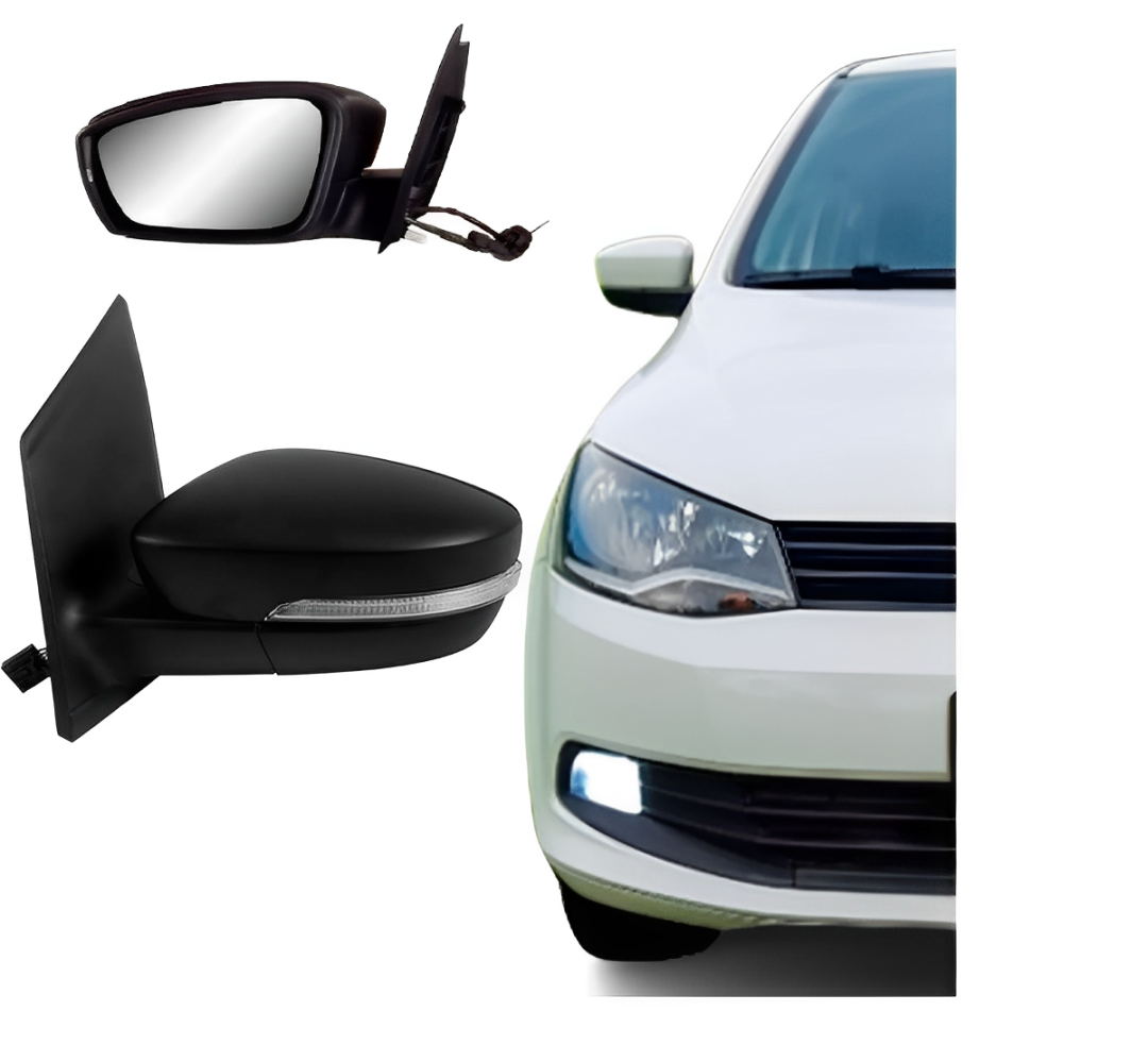 RETROVISOR EXTERNO POLO G6 2012 A 2014 COM CONTROLE COM SETA