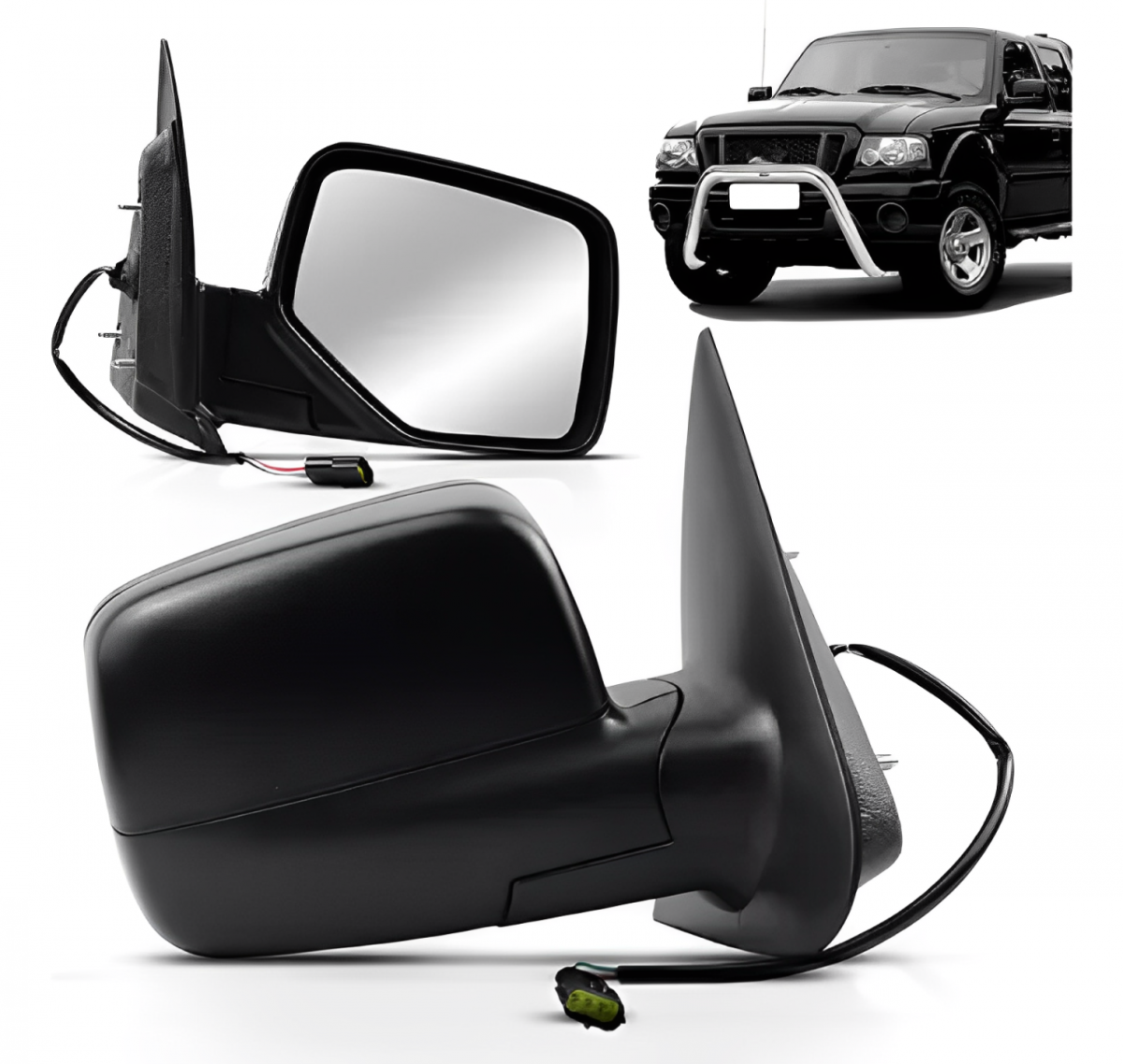 RETROVISOR EXTERNO FORD RANGER 2005 ATE 2009 ELETRICO