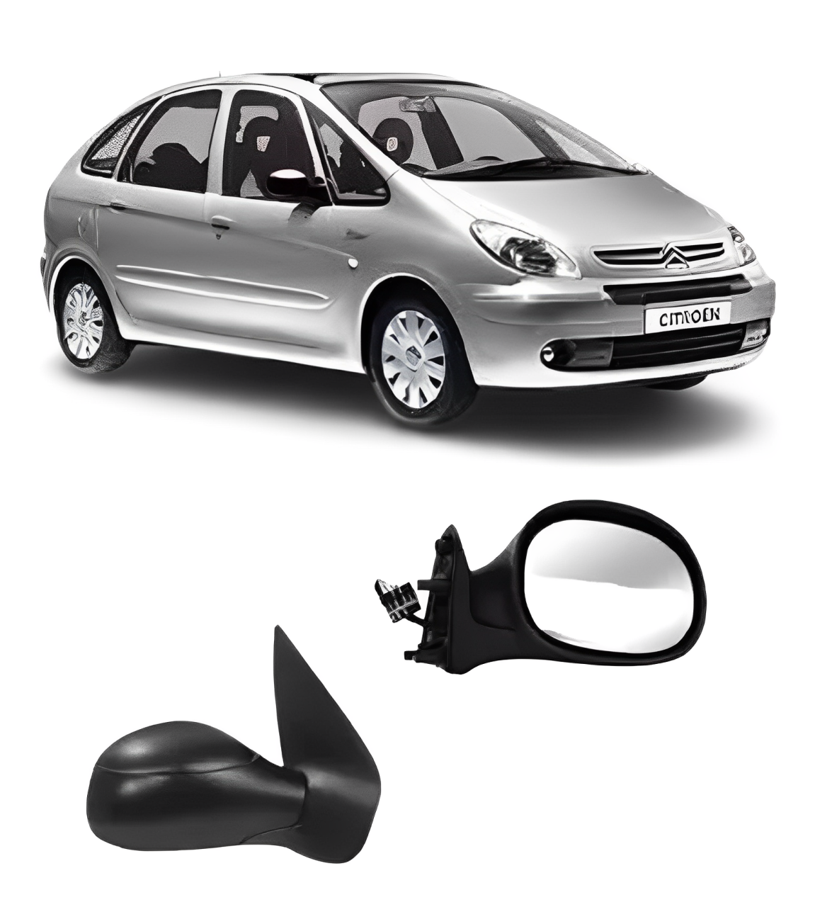 RETROVISOR EXTERNO XSARA PICASSO 2000 ATE 2008 ELETRICO